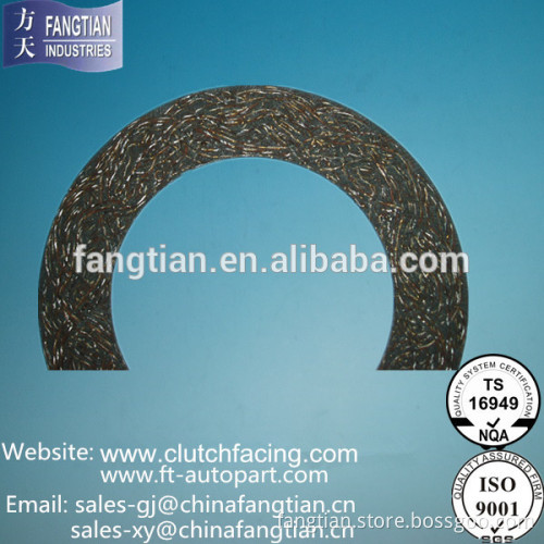 High Quality Asbestos Free Clutch Facings F-0449H For Truck